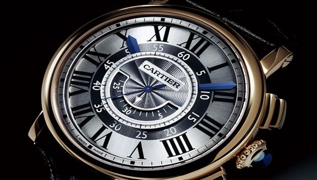 卡地亚全新推出玫瑰金中心计时腕表（图）